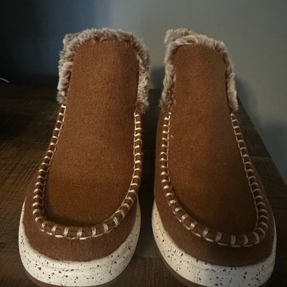 Skechers BOBS Cozy Brown Women's Slip-On Shoes